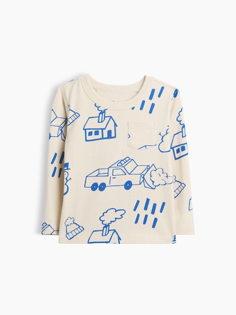 Baby & Toddler Mix & Match Print Pocket T-Shirt