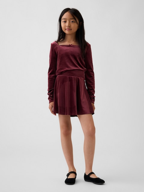 Kids Easy Velour Skirt