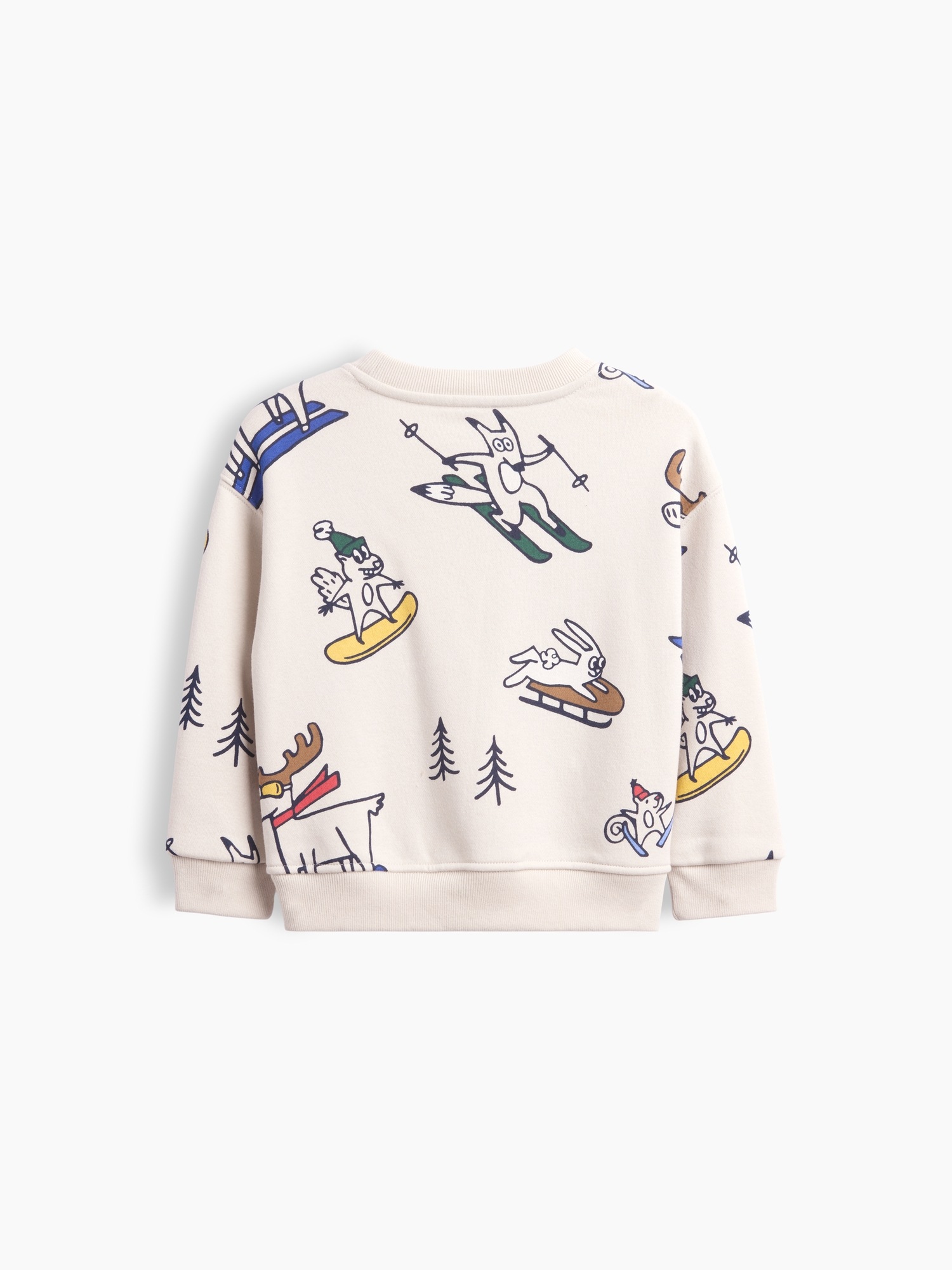Свитшот Gap VintageSoft Sweatshirt для малышей, цвет: Анималистичный — фото 3