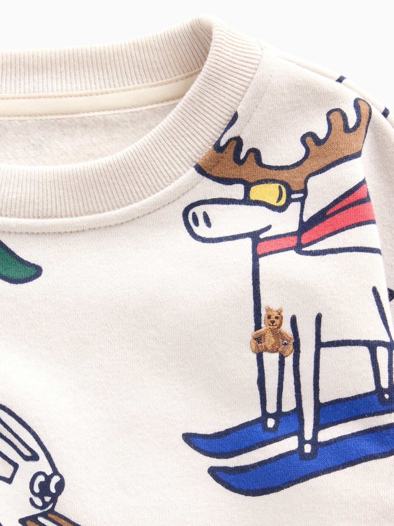 Свитшот Gap VintageSoft Sweatshirt для малышей, цвет: Анималистичный — фото 4