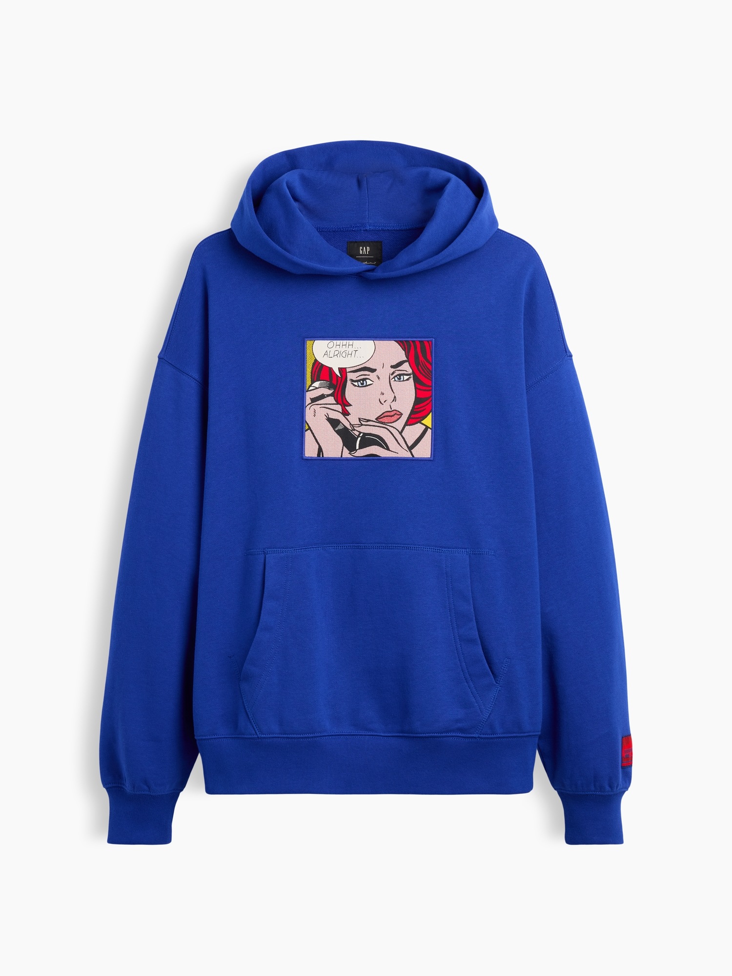 Женское худи Gap | Lichtenstein | Whitney | Ohhh... Alright... Heavyweight, цвет: Королевский синий — фото 8