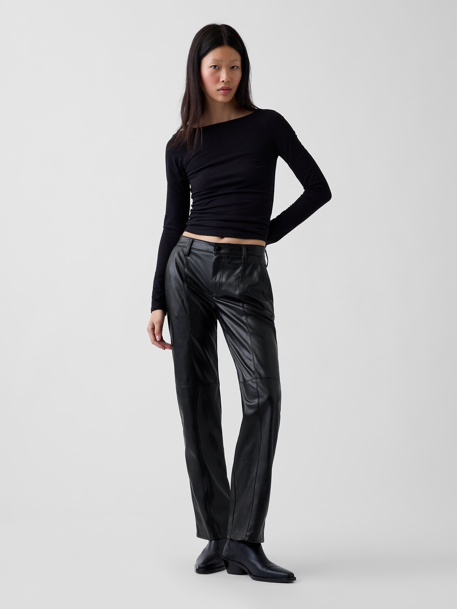 Faux Leather Pants | Gap