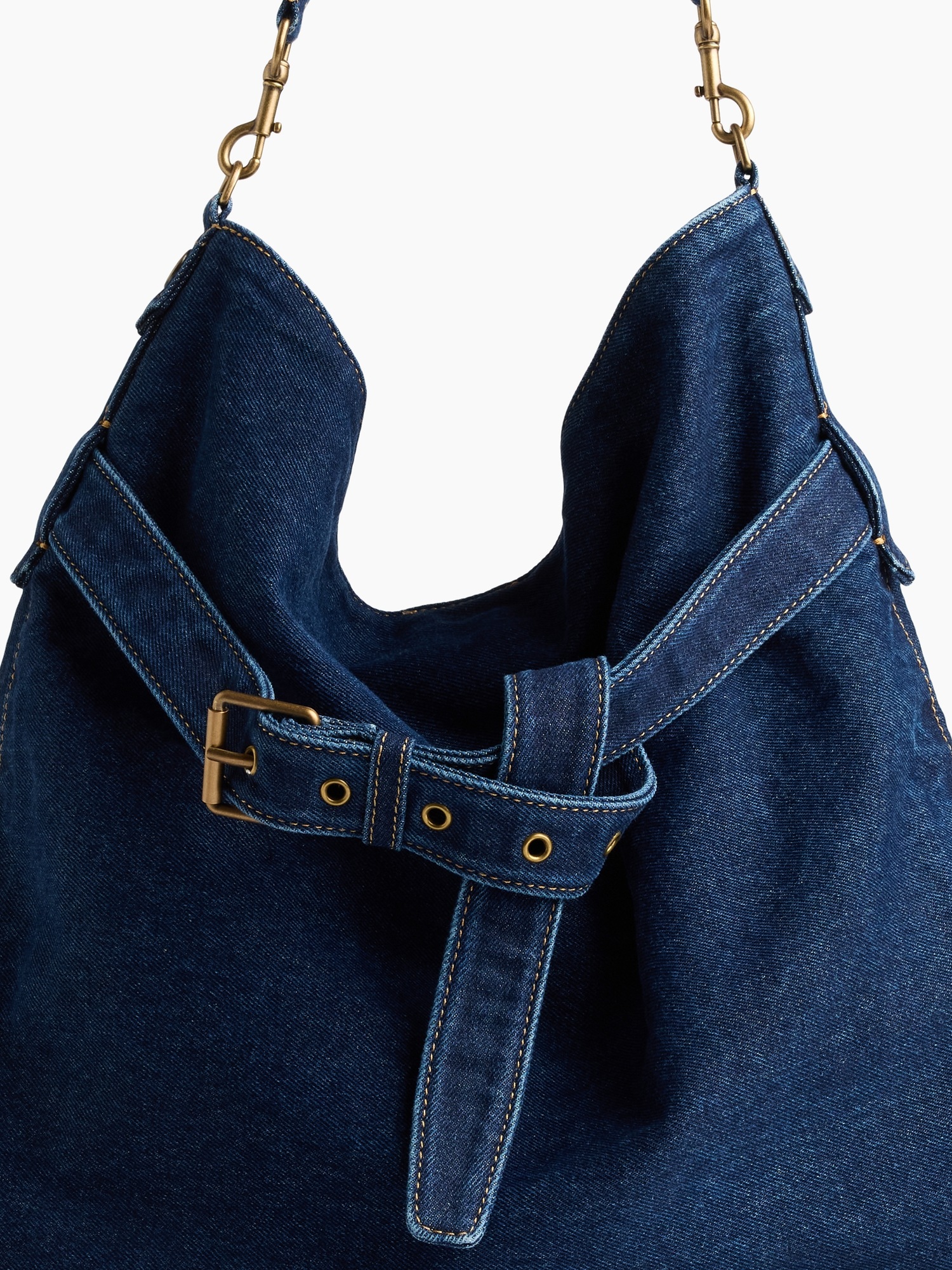 Женская сумка Gap Denim Shoulder, цвет: Тёмная варка — фото 6