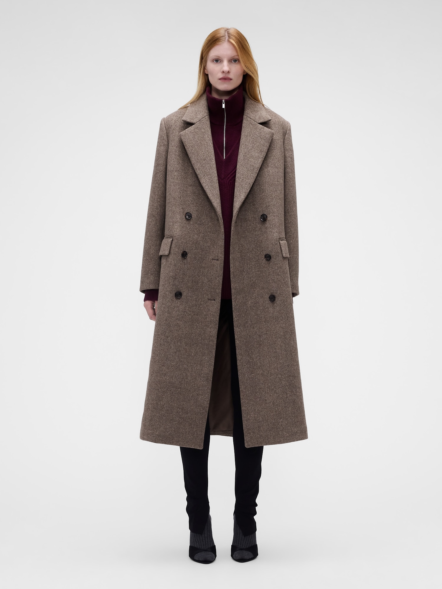 Gap × Victoria Beckham Wool-Blend Chesterfield Coat