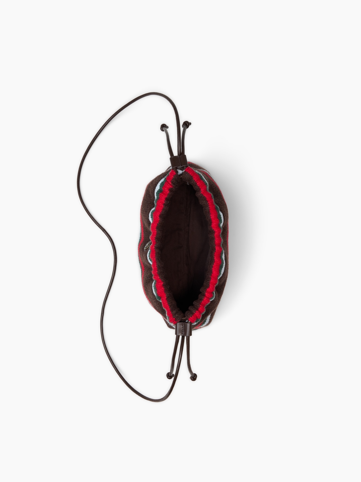 Сумка Gap CashSoft Pouchette, цвет: Коричневый полосатый — фото 4