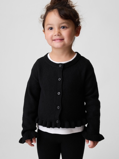 Baby & Toddler CashSoft Ruffle Cardigan Sweater
