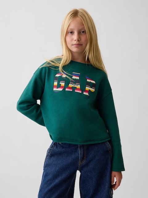 Kids VintageSoft Rollneck Logo Sweatshirt