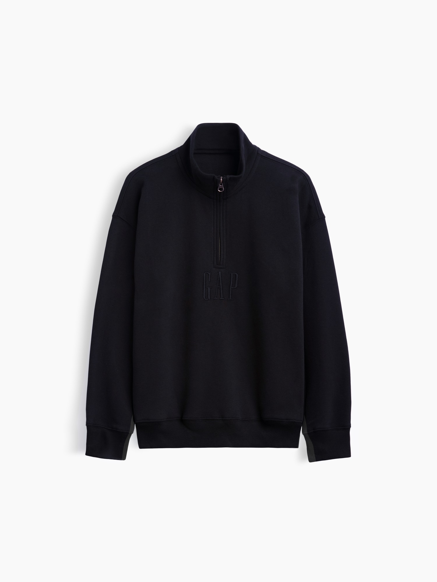 Детский свитер Gap VintageSoft Quarter-Zip Pullover, цвет: Moonless Night — фото 4