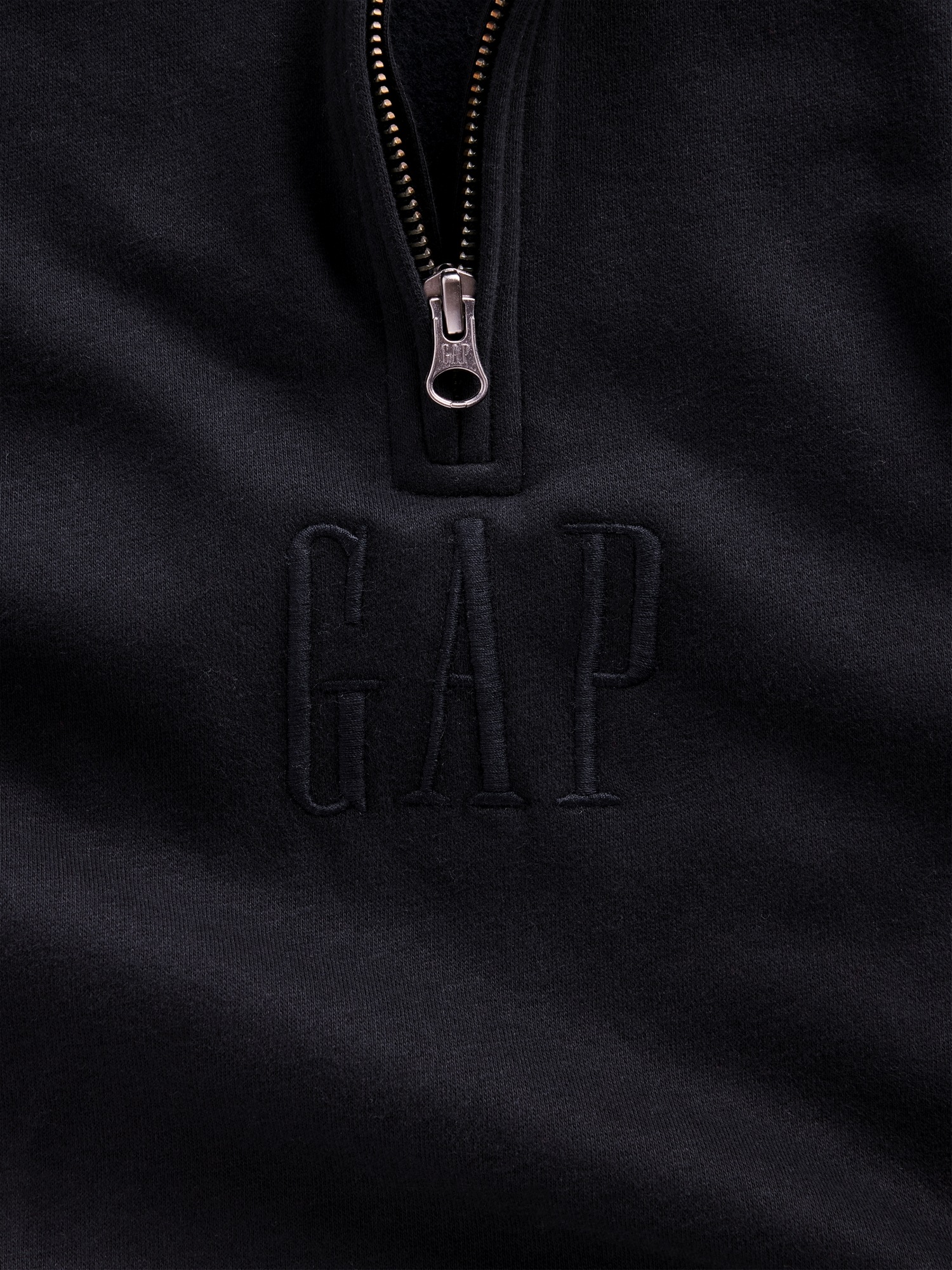 Детский свитер Gap VintageSoft Quarter-Zip Pullover, цвет: Moonless Night — фото 5