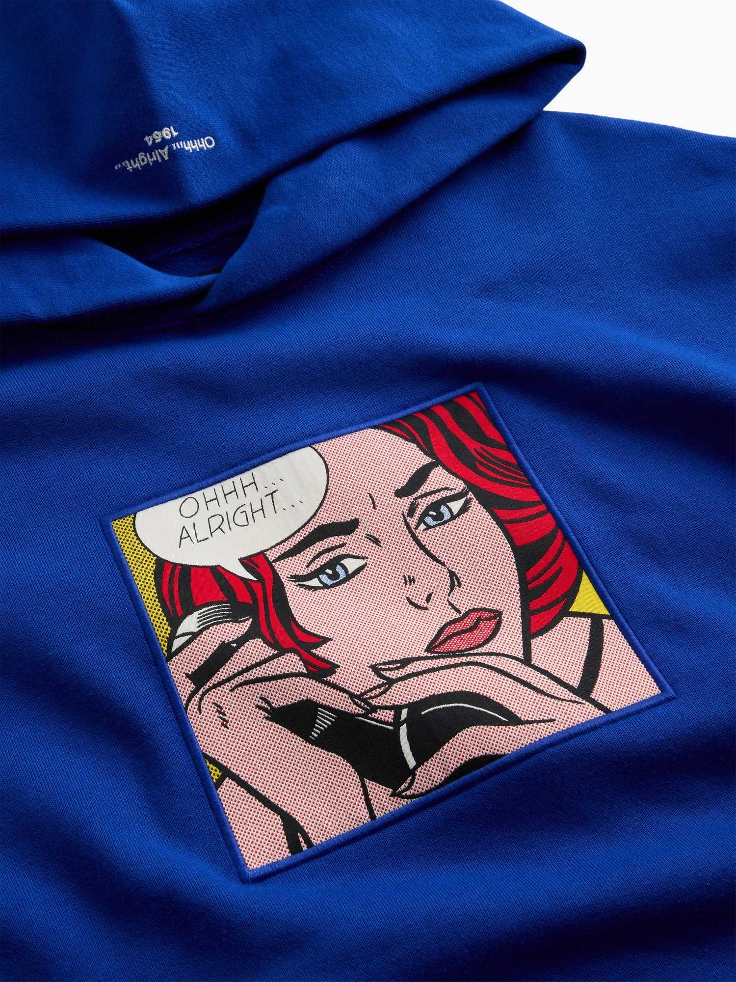 Женское худи Gap | Lichtenstein | Whitney | Ohhh... Alright... Heavyweight, цвет: Королевский синий — фото 6