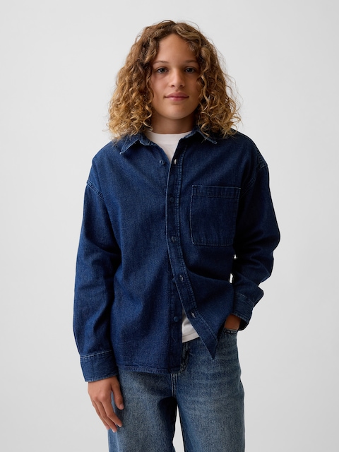 Kids Denim Relaxed Shirt