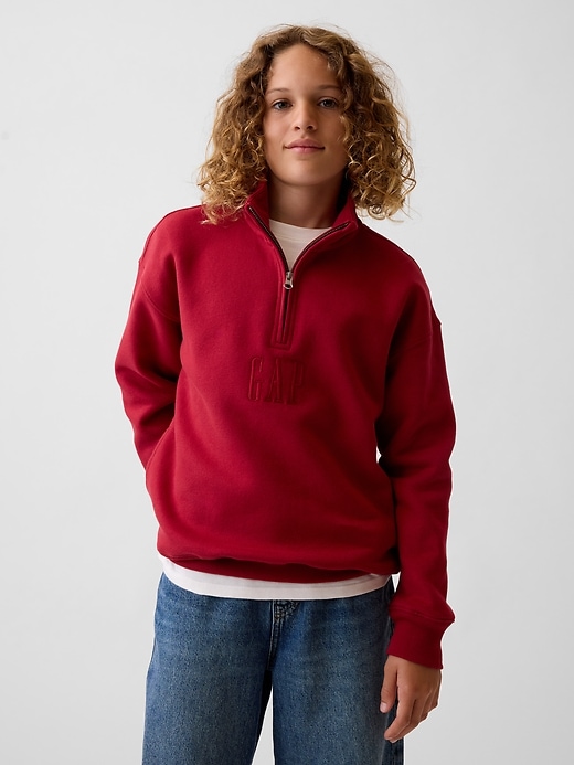 Kids VintageSoft Relaxed Quarter-Zip Pullover | Gap