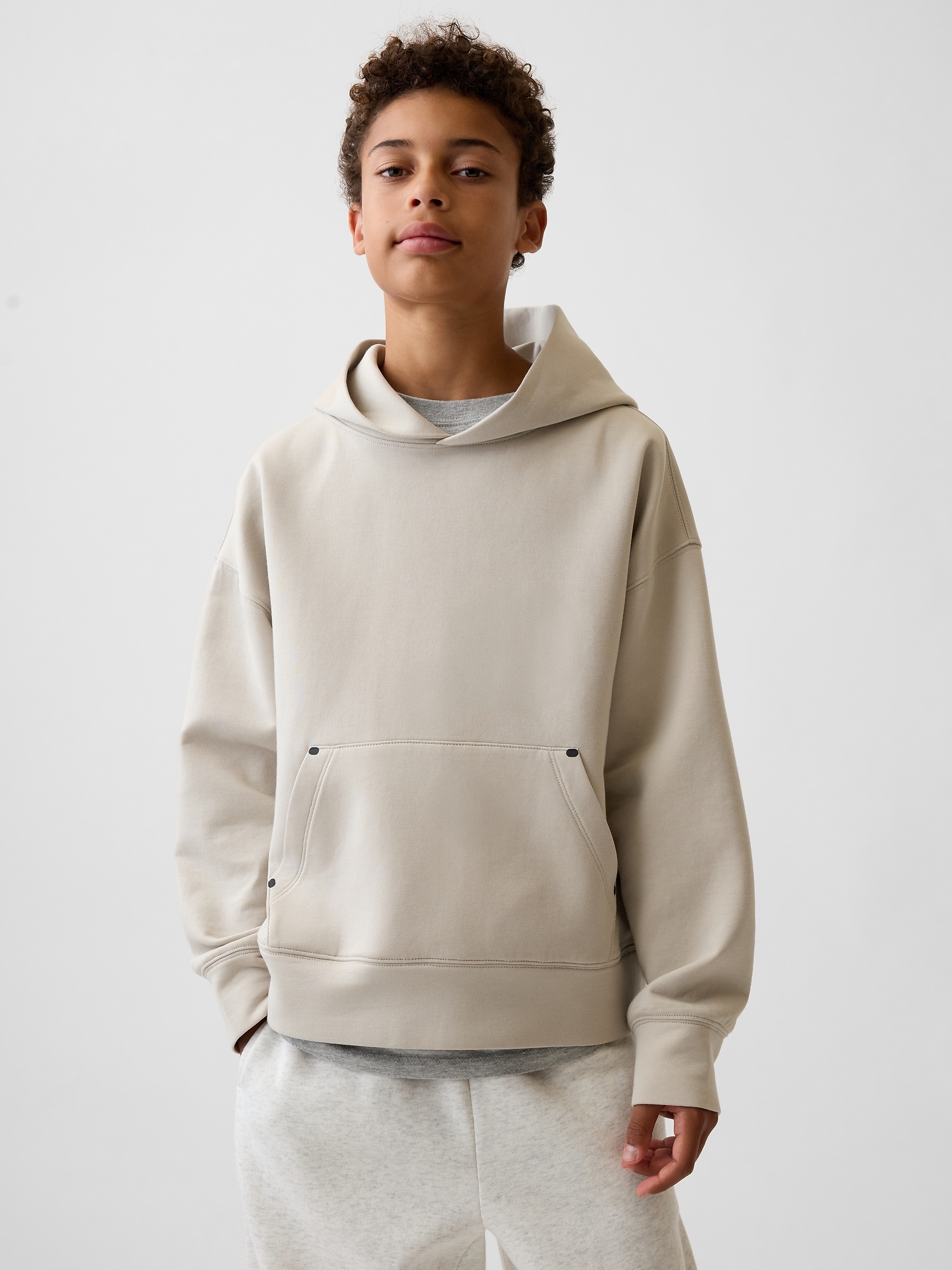 Gap Kids Fit Tech Relaxed Hoodie In Multi