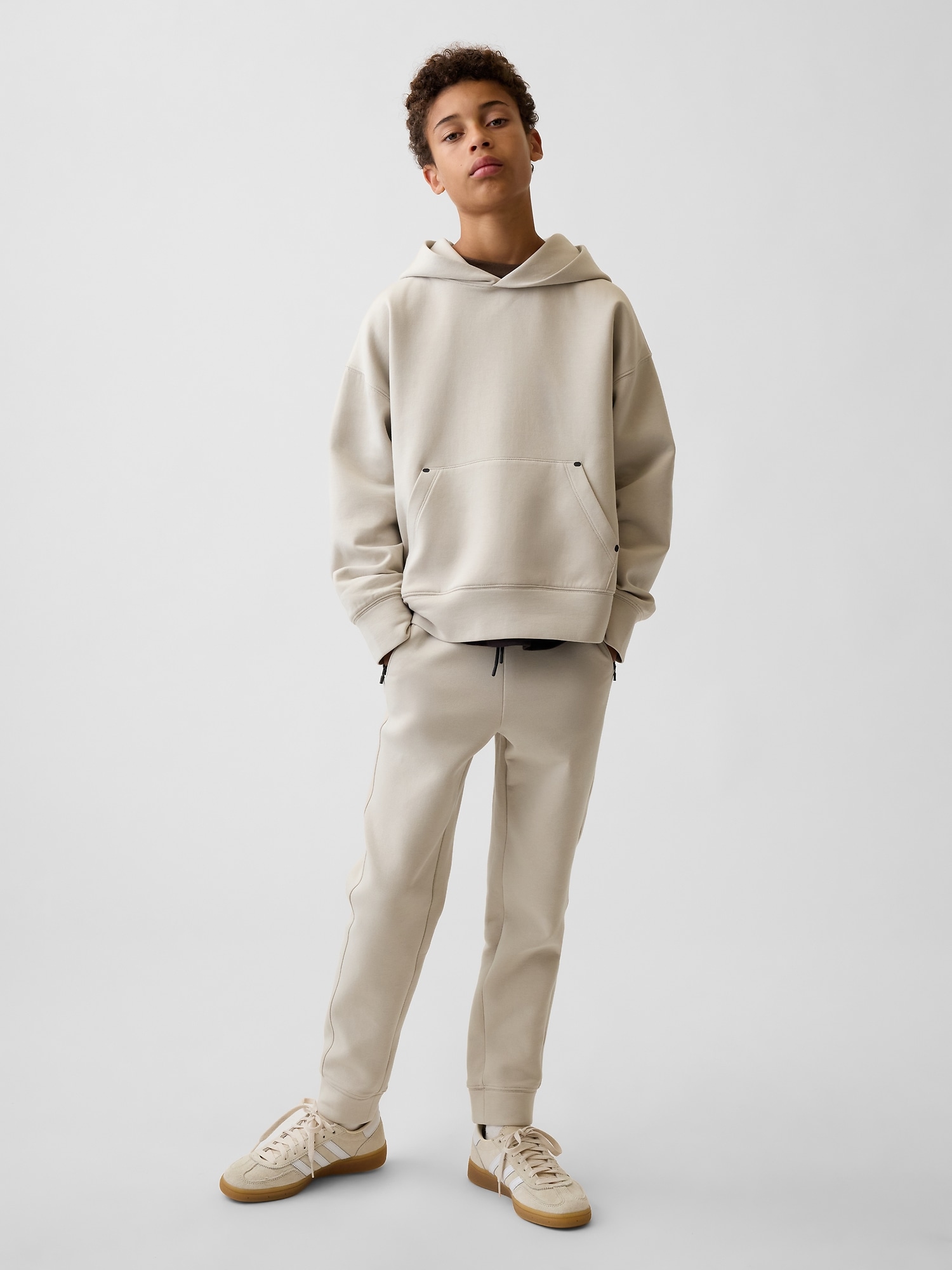 Gap Kids Fit Tech Slim Joggers In Neutral