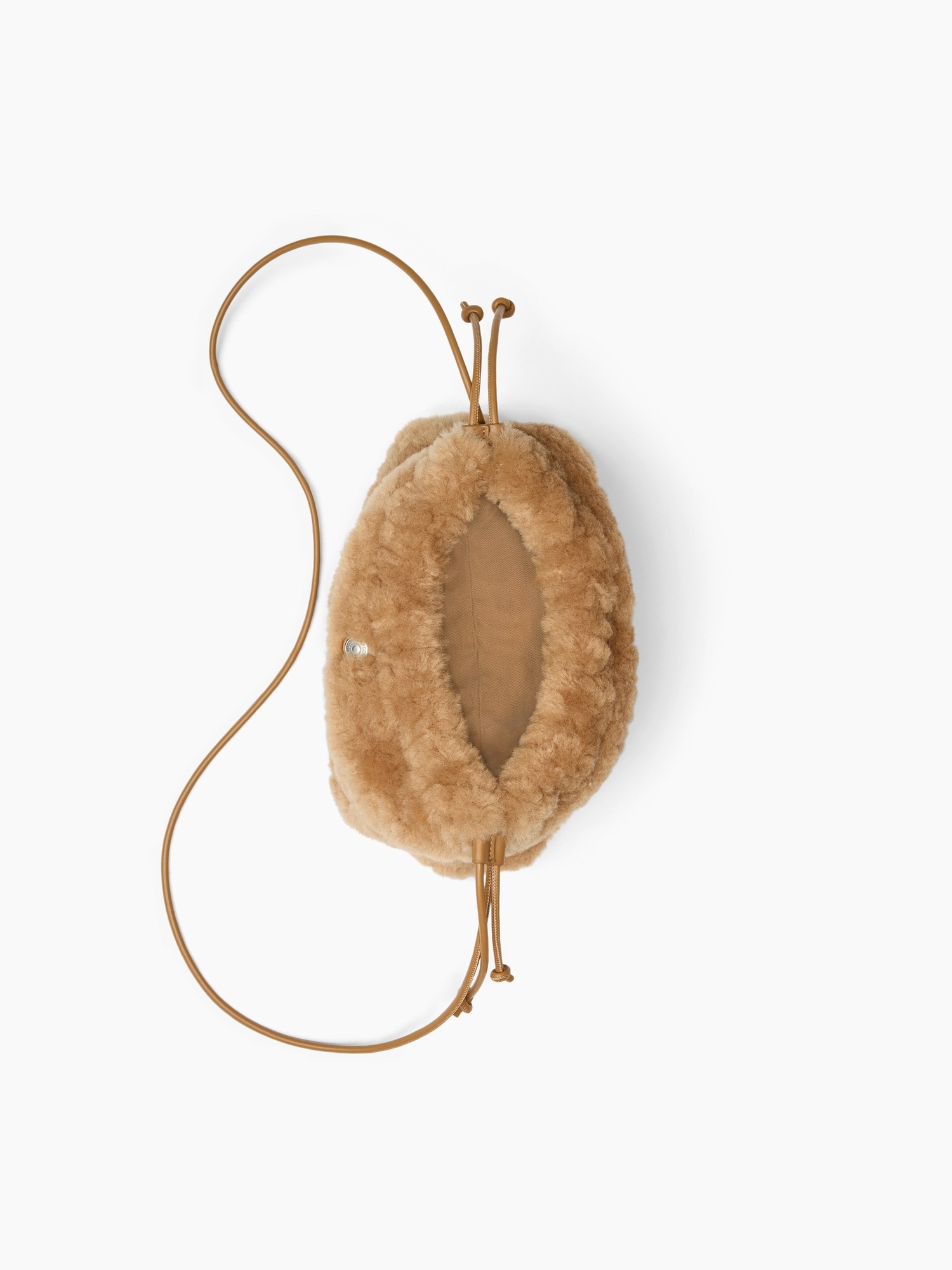 Сумка Gap Sherpa Pouchette, цвет: Коричневый — фото 5