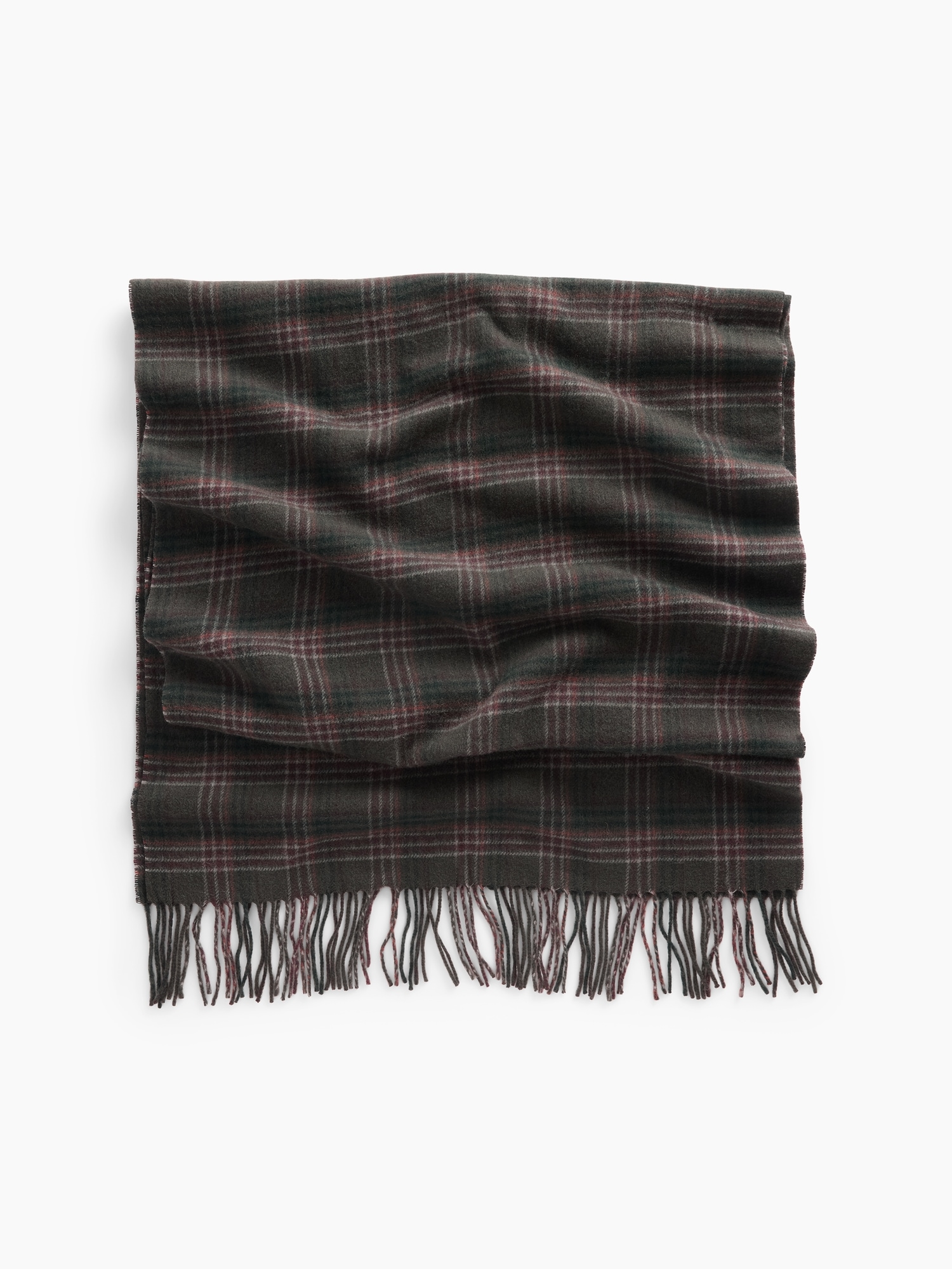 Wool-Blend Fringe Scarf