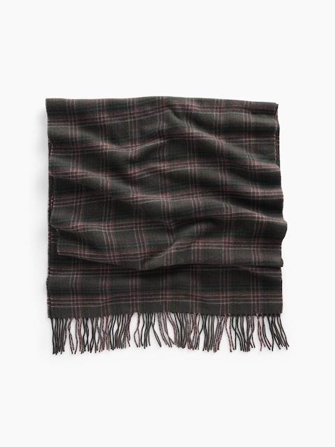 Wool-Blend Fringe Scarf