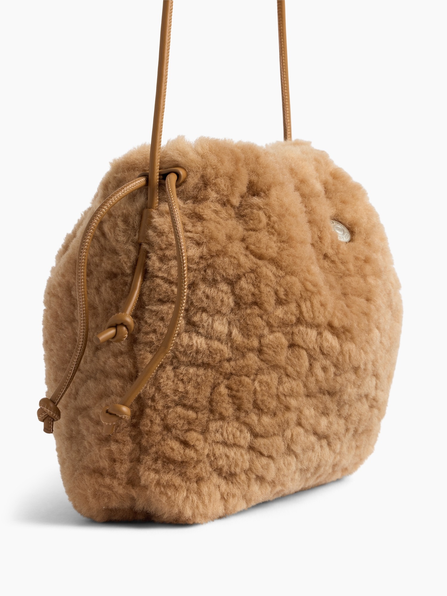 Сумка Gap Sherpa Pouchette, цвет: Коричневый — фото 4