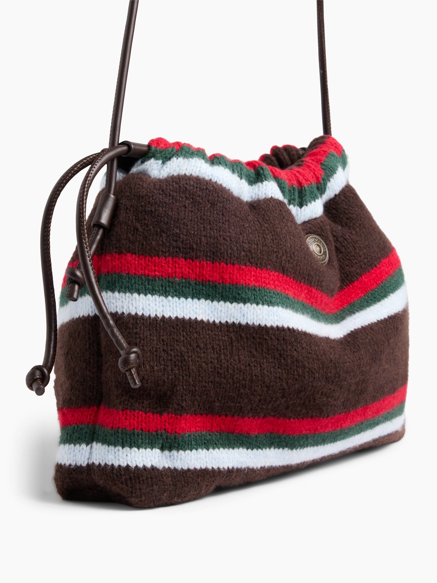 Сумка Gap CashSoft Pouchette, цвет: Коричневый полосатый — фото 3
