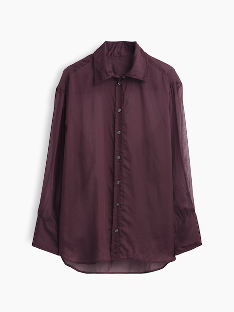 Sheer Organza Big Shirt