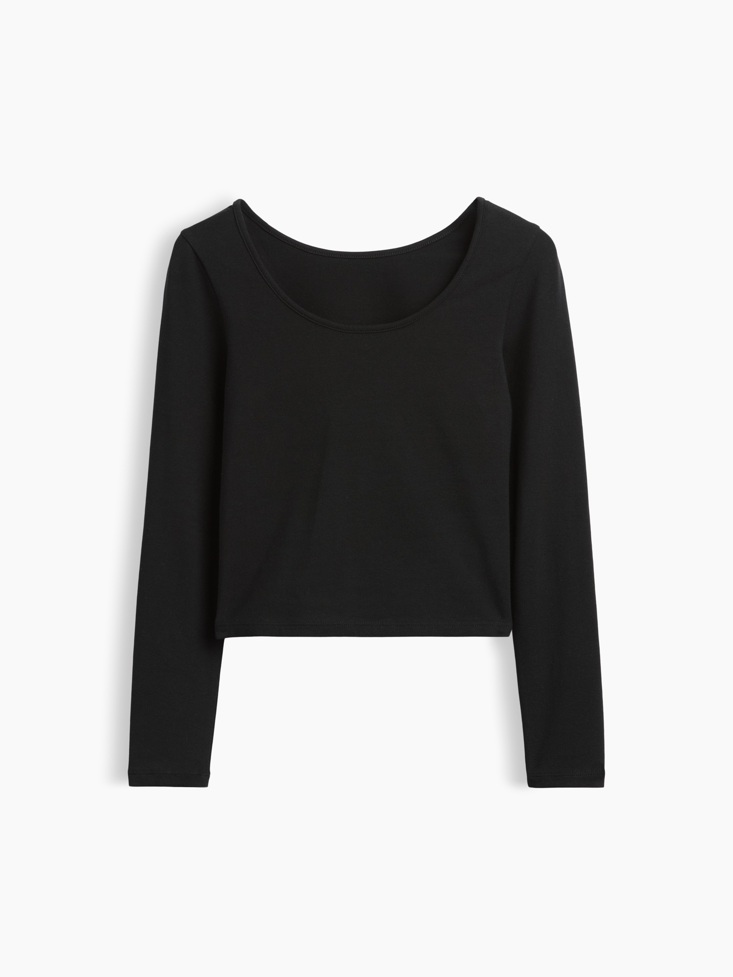 Детская футболка Gap Scoop-Back Fitted, цвет: Чёрный — фото 2
