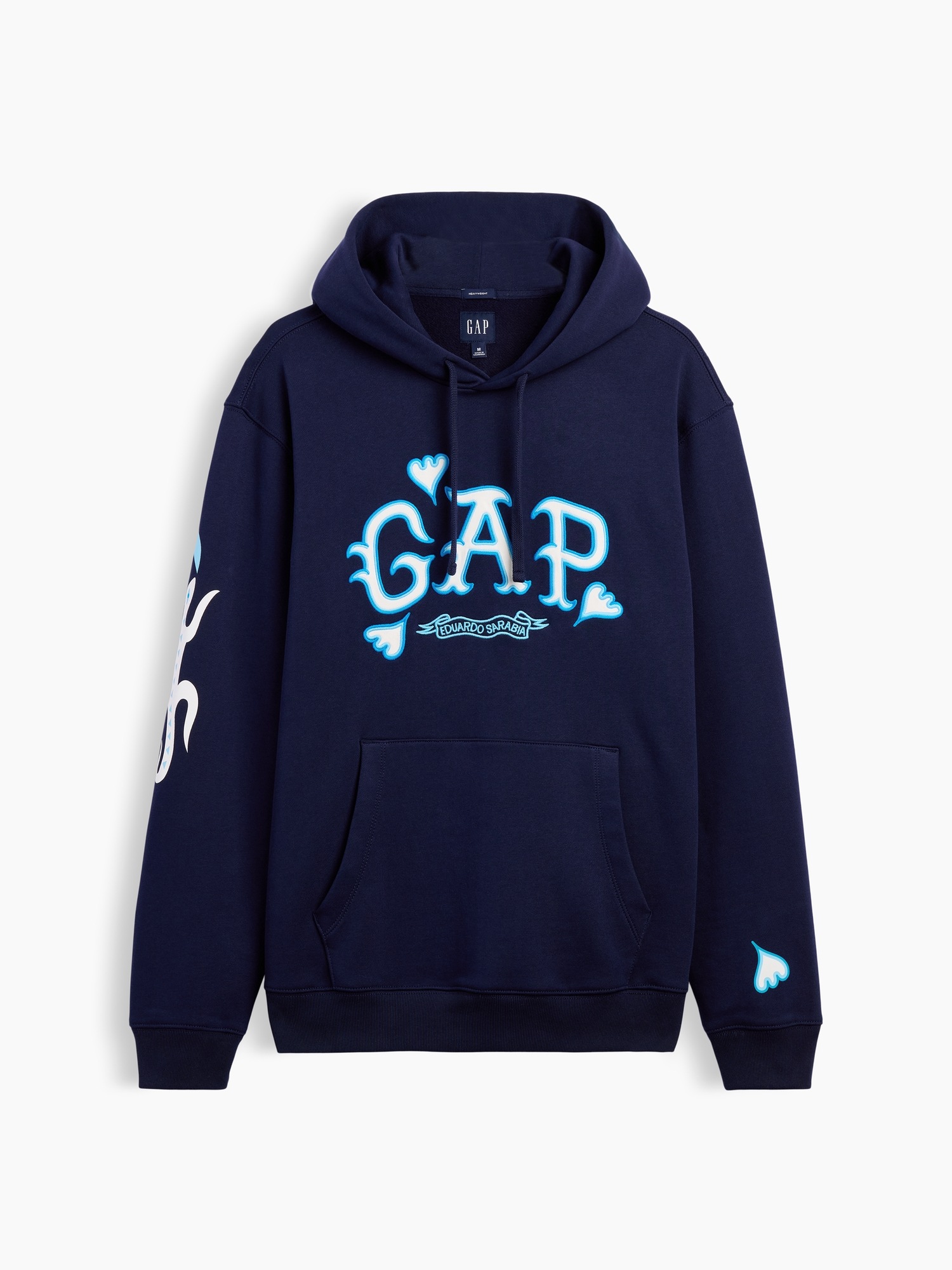Мужское худи Gap Adult Heavyweight Logo by Eduardo Sarabia, цвет: Синий — фото 7