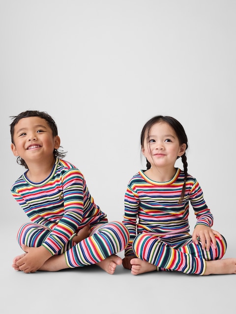 Baby & Toddler Organic Brushed Cotton Stripe PJ Set