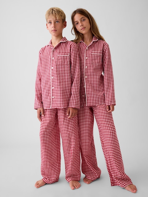 Kids Recycled Flannel PJ Shirt