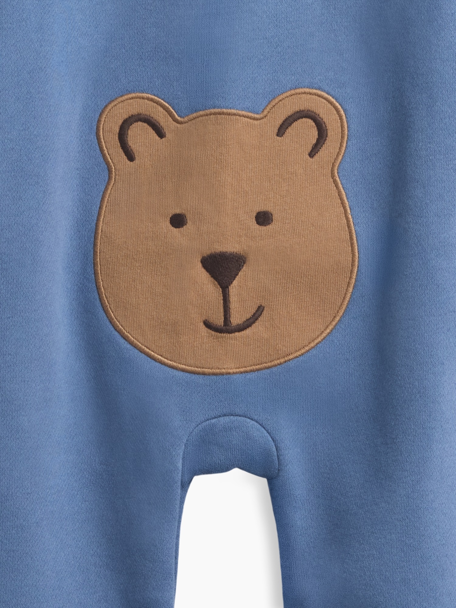 Комбинезоны Gap VintageSoft Brannan Bear Quarter-Zip One-Piece для малышей, цвет: Синий — фото 3