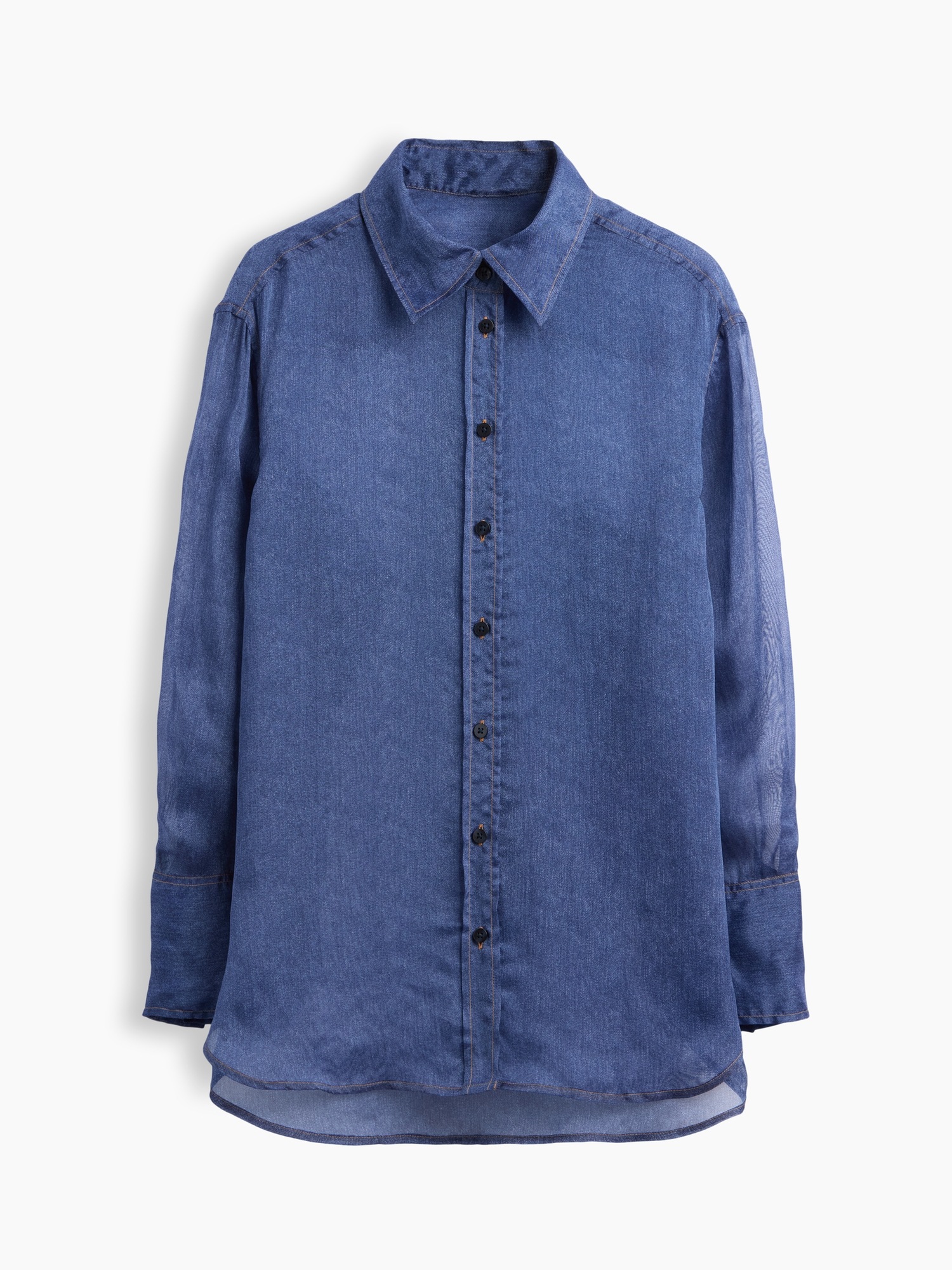 Sheer Organza Big Shirt