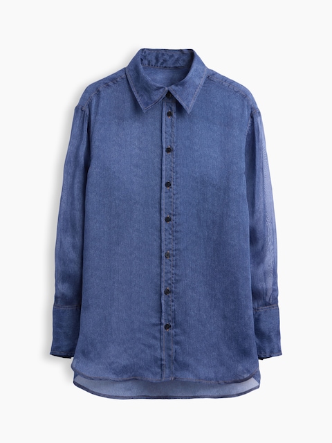 Sheer Organza Big Shirt