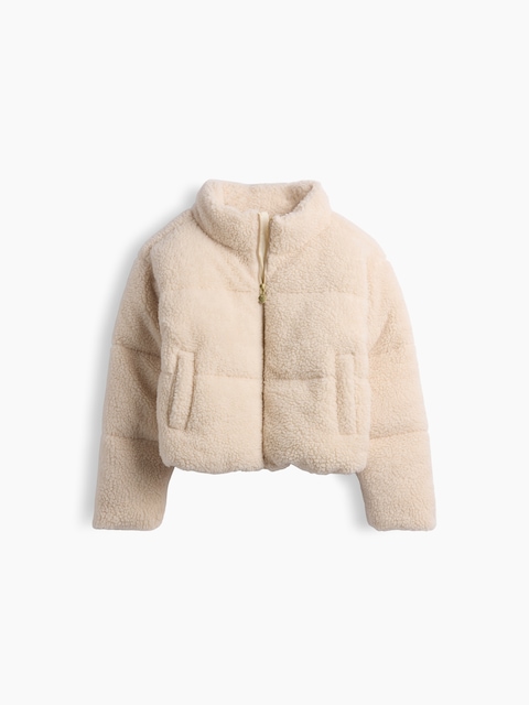 Kids Recycled Mockneck Puffer Jacket