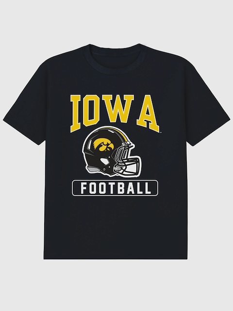 University Of Iowa Football Helmet Graphic T-Shirt