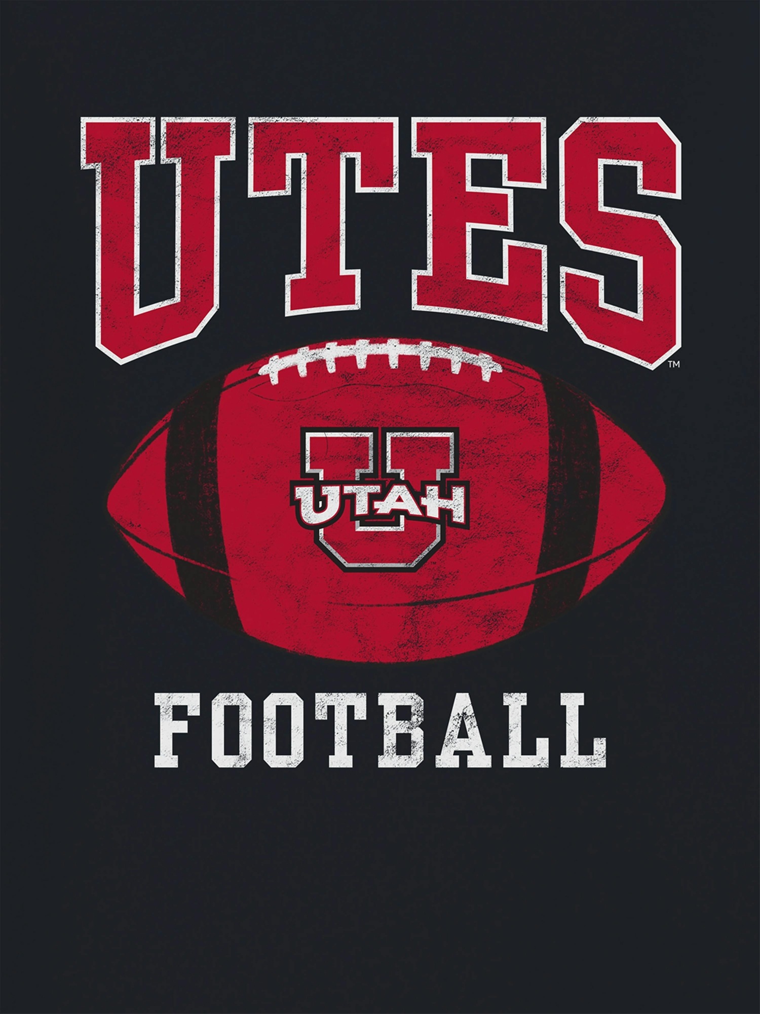 Мужская футболка Gap University Of Utah Football Ball Graphic, цвет: Чёрный — фото 2