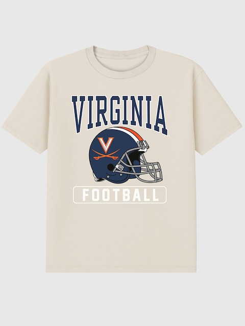 University Of Virginia Football Helmet Graphic T-Shirt