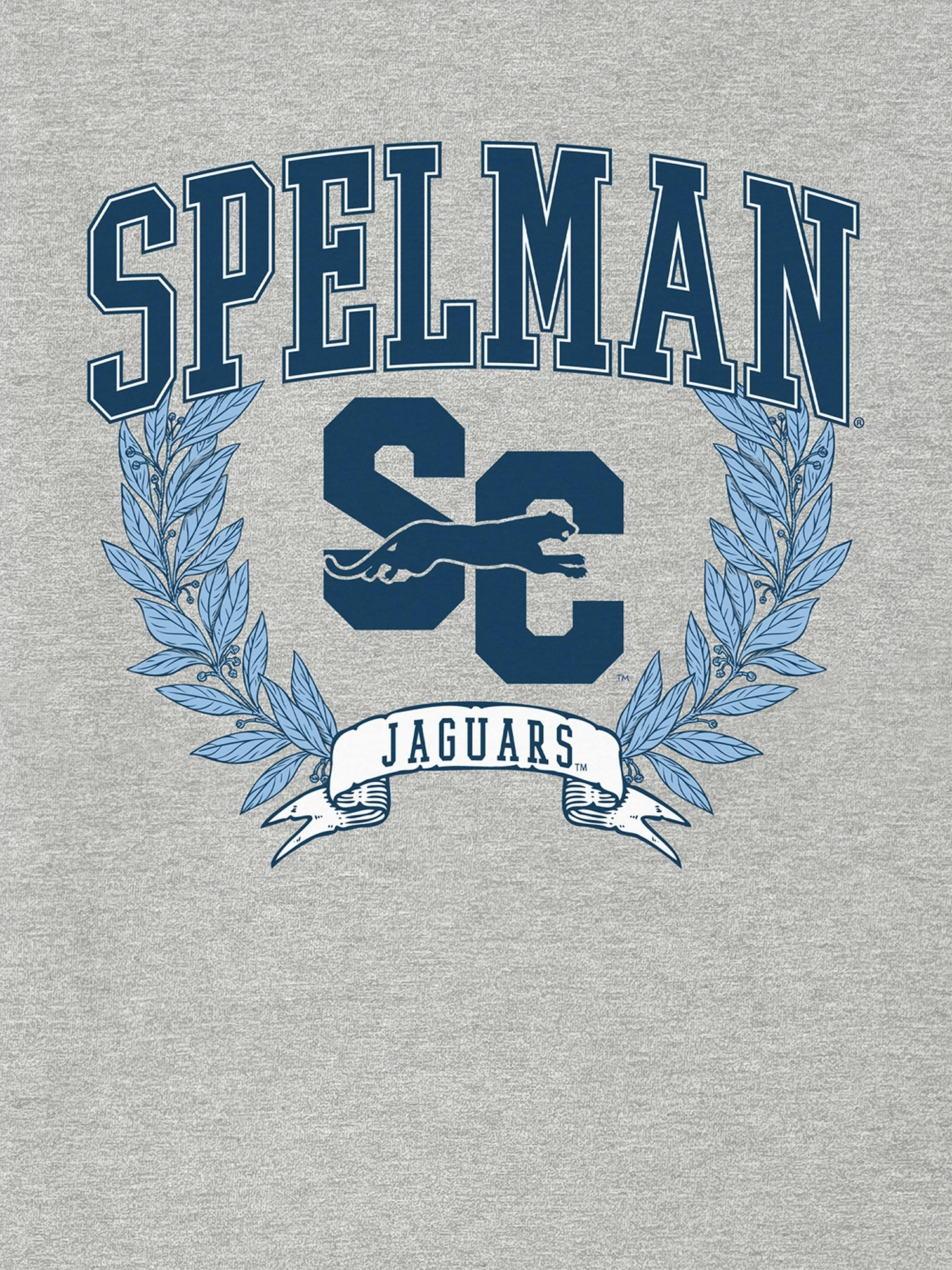 Мужская футболка Gap Spelman College Laurels Dark Graphic, цвет: Меланжевый — фото 2