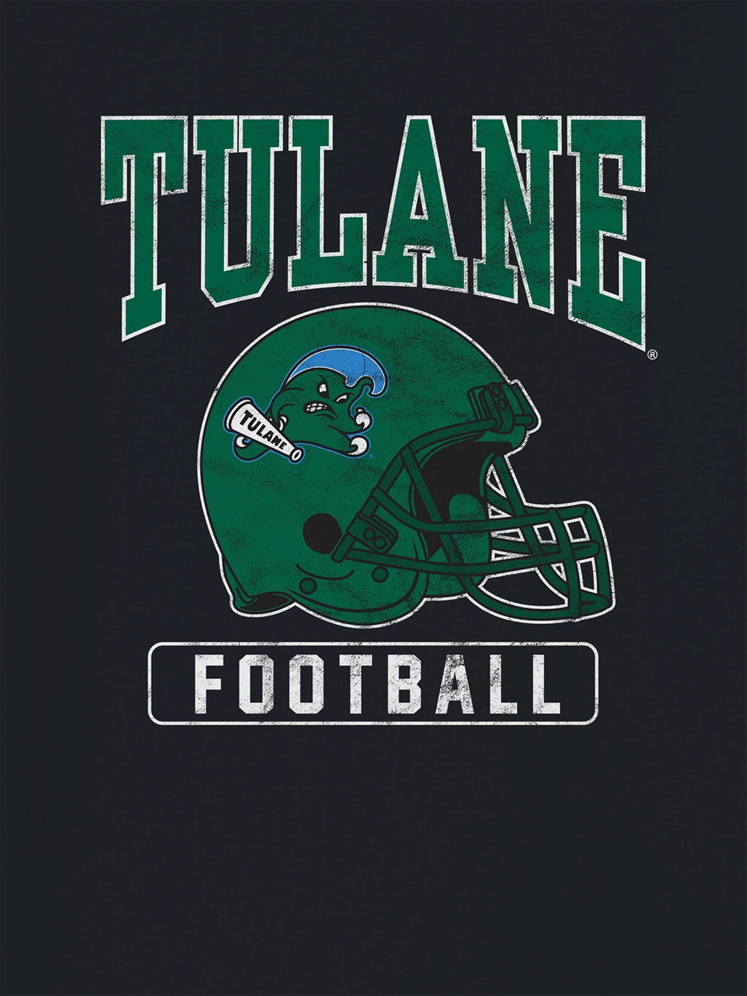 Мужская футболка Gap Tulane University Football Helmet Graphic, цвет: Чёрный — фото 2