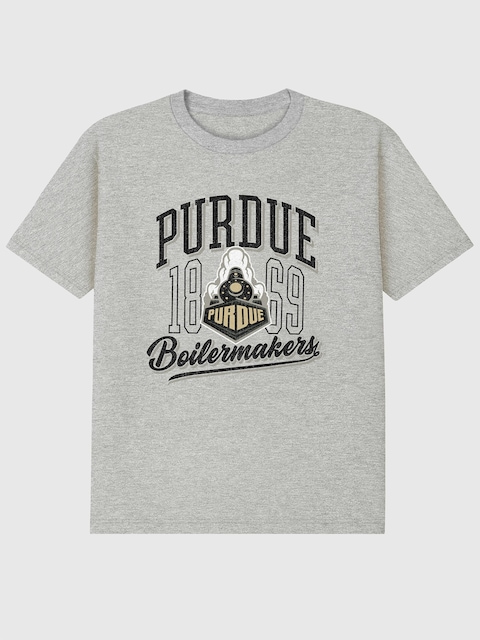 Purdue University Classic Vintage Script Emblem Light Graphic T-Shirt