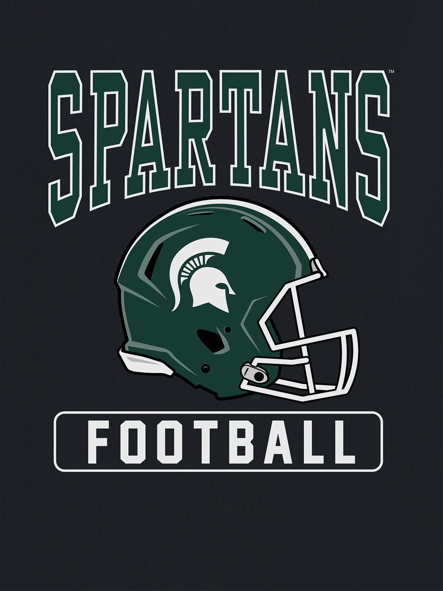 Мужская футболка Gap Michigan State University Football Helmet Graphic, цвет: Чёрный — фото 2