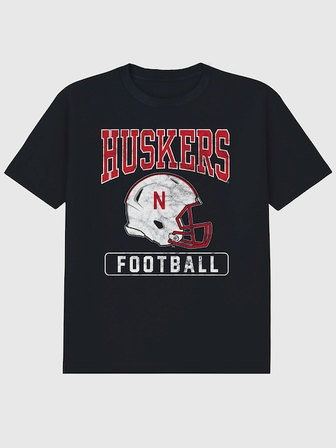 University Of Nebraska Football Helmet Graphic T-Shirt