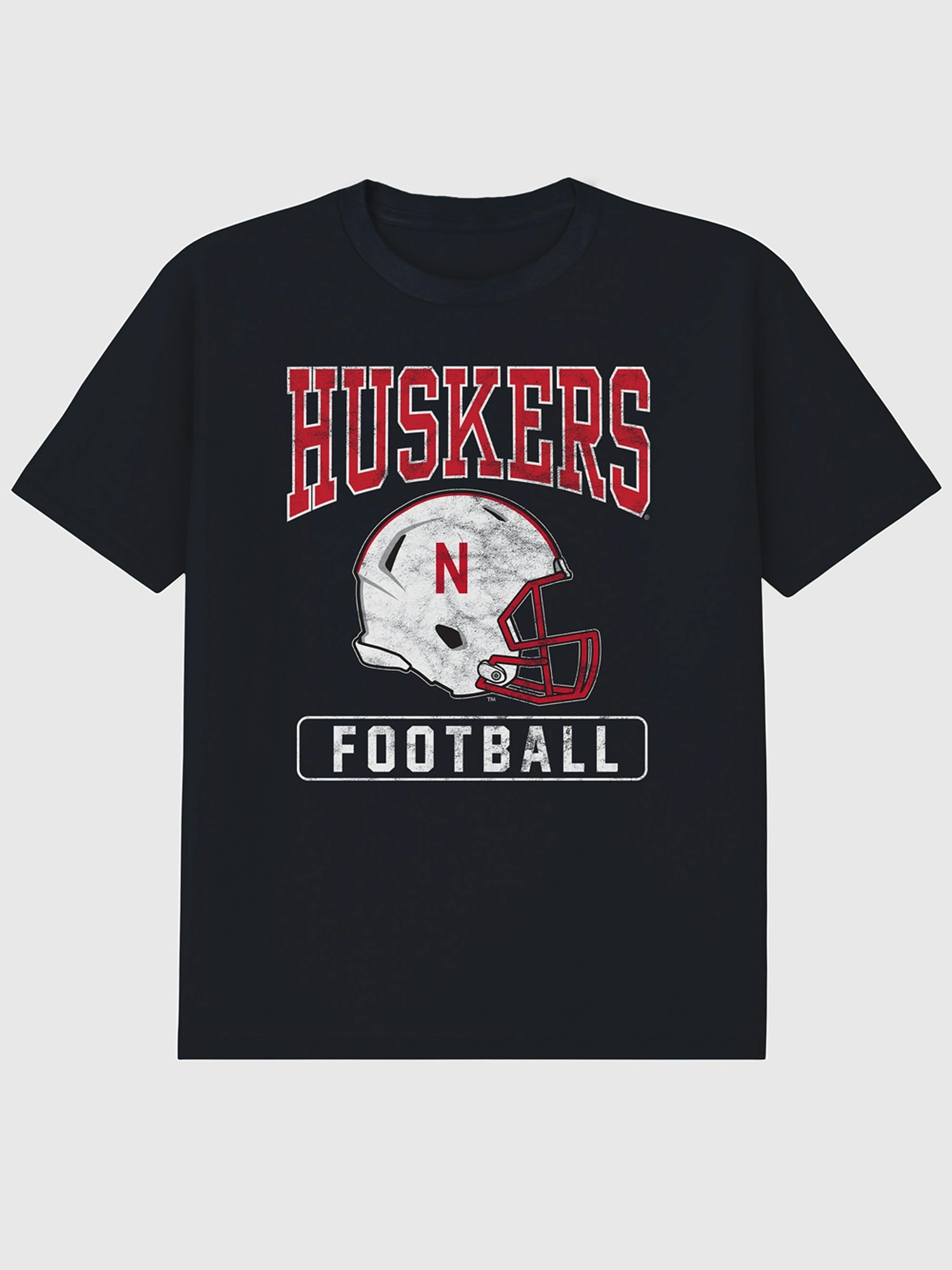 Мужская футболка Gap University Of Nebraska Football Helmet Graphic, цвет: Чёрный