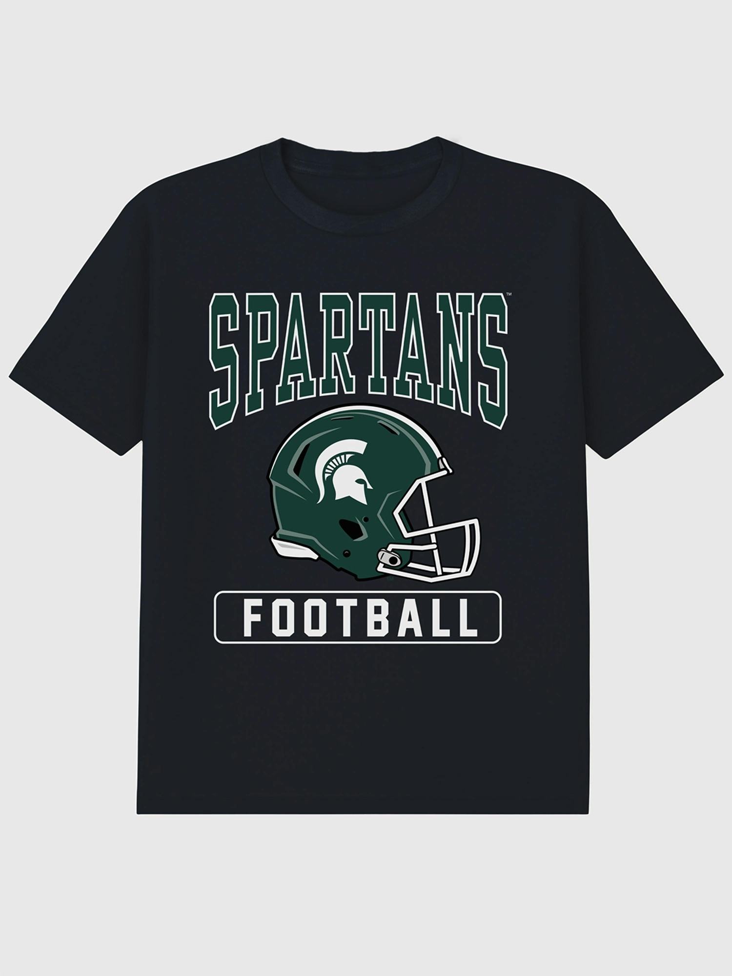 Мужская футболка Gap Michigan State University Football Helmet Graphic, цвет: Чёрный