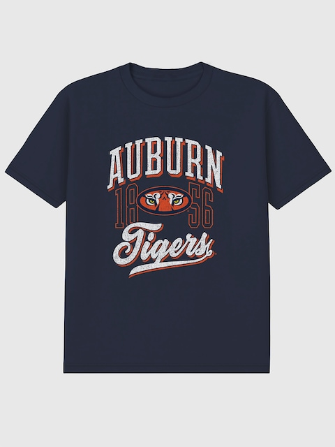 Auburn University Classic Vintage Script Emblem Graphic T-Shirt