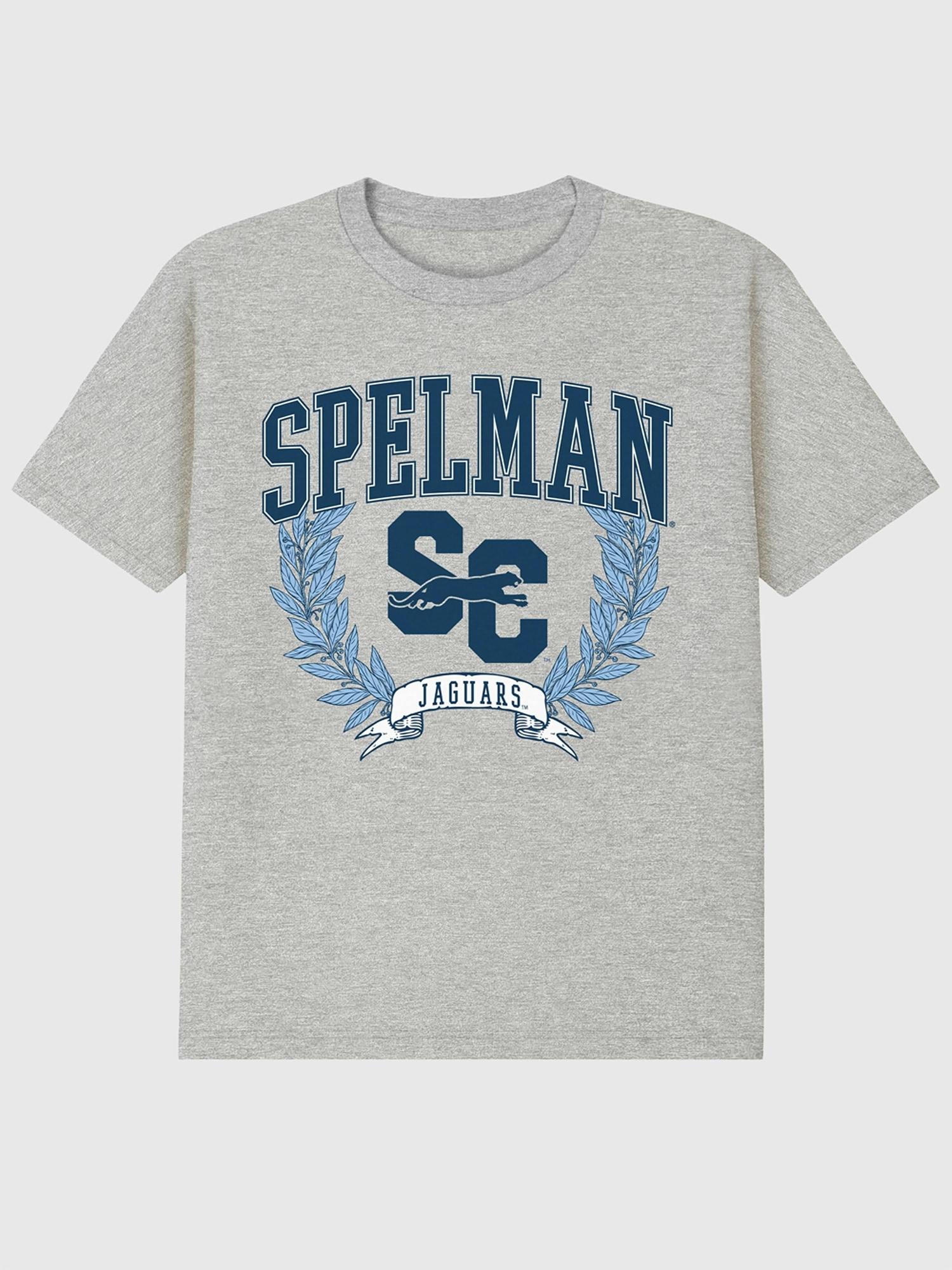 Мужская футболка Gap Spelman College Laurels Dark Graphic, цвет: Меланжевый