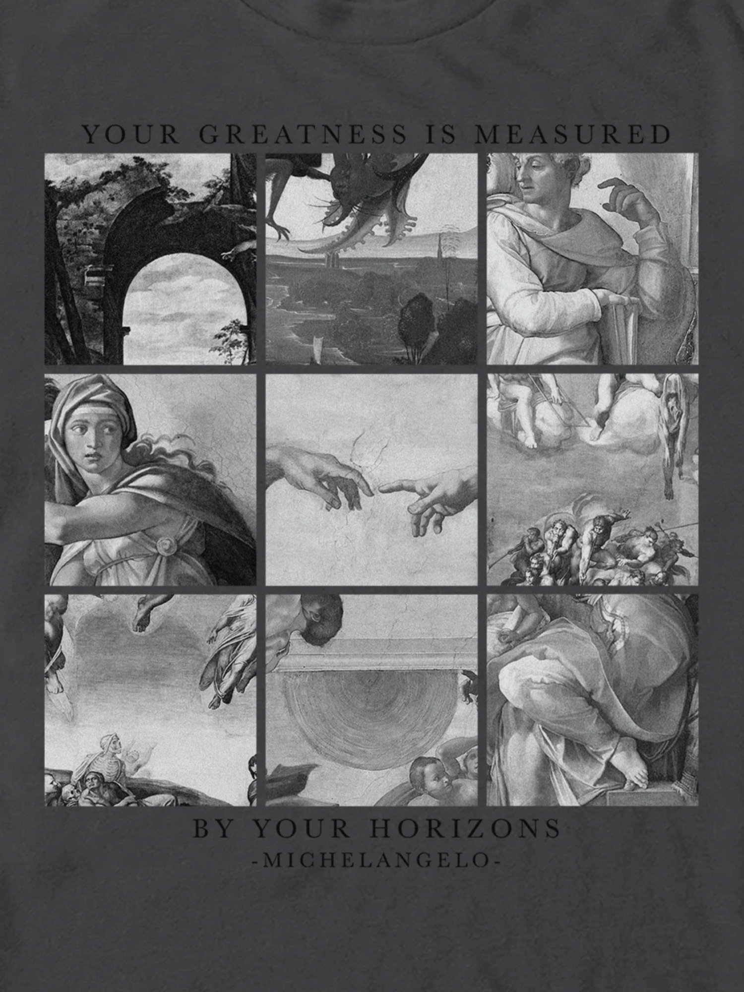 Мужская футболка Gap Michelangelo Grid Graphic, цвет: Moonless Night — фото 2