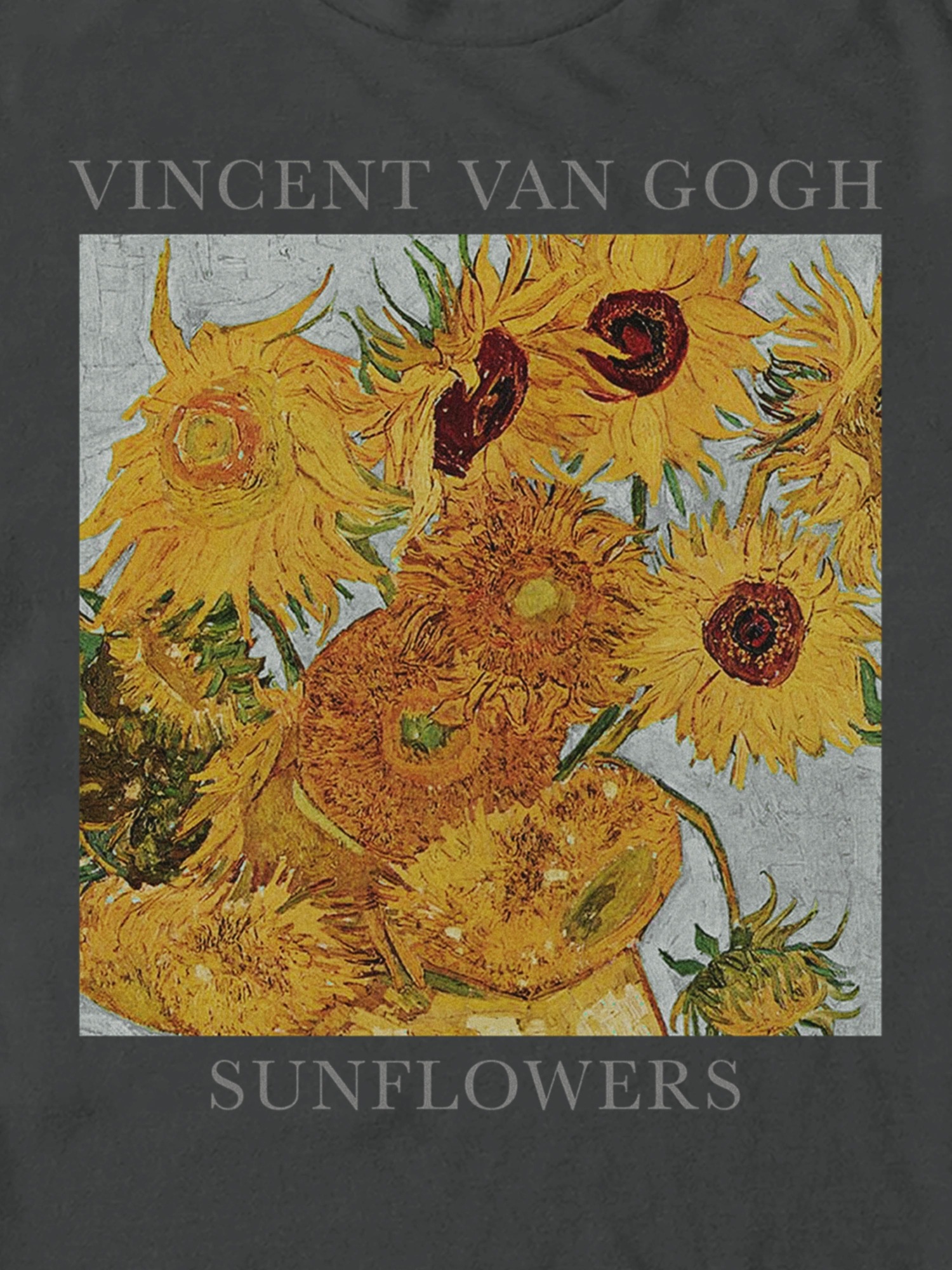 Мужская футболка Gap Van Gogh Sunflowers Graphic, цвет: Moonless Night — фото 3