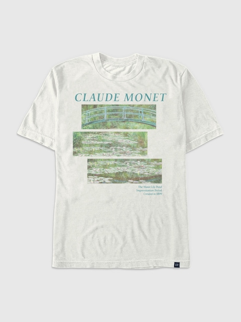 Monet Lily Pond Panels Graphic T-Shirt