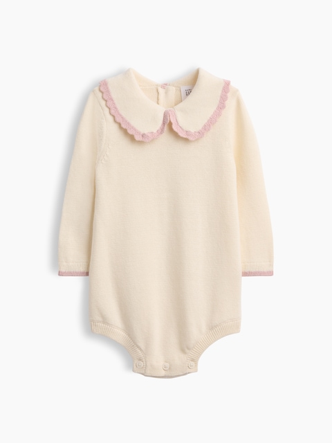Baby Collared Sweater Bodysuit