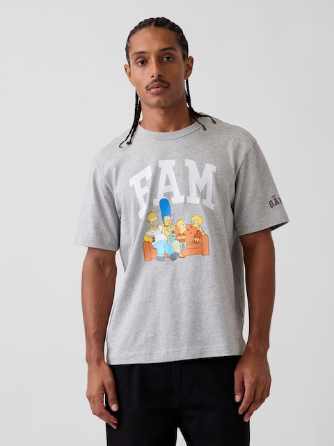 Adult The Simpsons Heavyweight Graphic T-Shirt