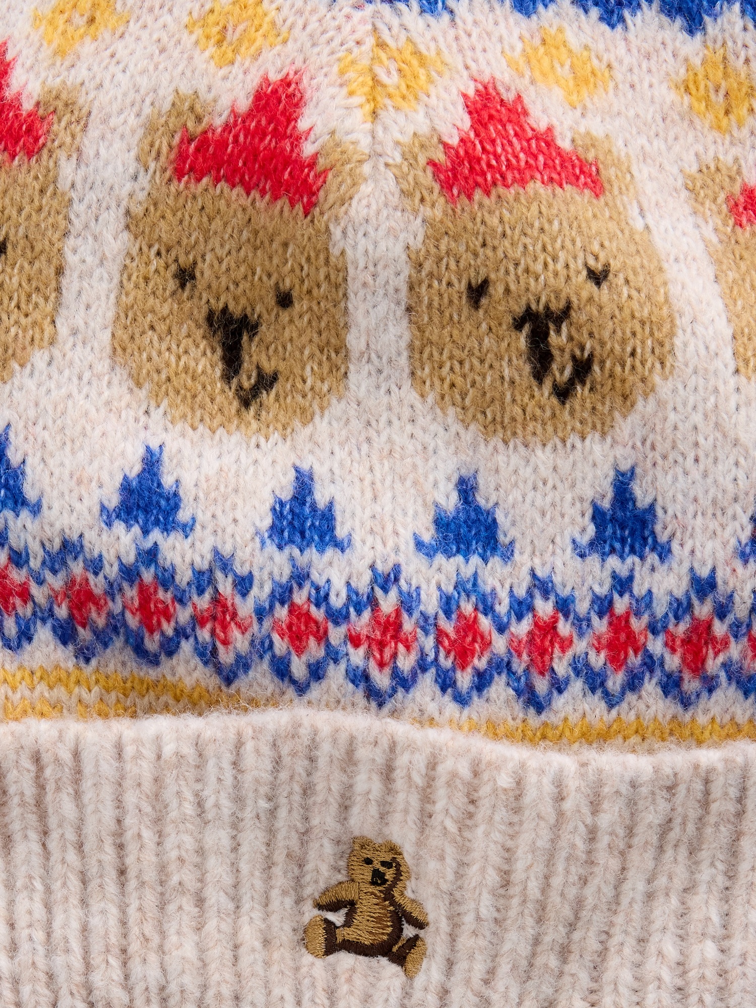 Головные уборы Gap Fair Isle Beanie & Mittens Set для малышей, цвет: Brannan Bear Fairisle — фото 2